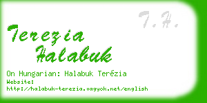 terezia halabuk business card